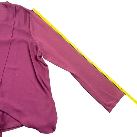 41 Hawthorn Blouse Top V-Neck 3/4 Sleeves Dark Purple Women's Size XXL 2XL - Picture 8 of 13